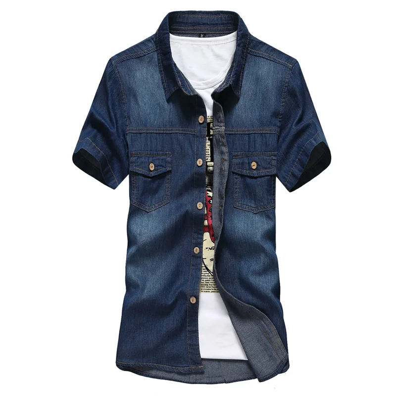 New summer men Korean version slim fashion casual jean short sleeve shirt youth jean short sleeve fashion men shirt
New summer men Korean version slim fashion casual jean short sleeve shirt youth jean short sleeve fashion men shirt