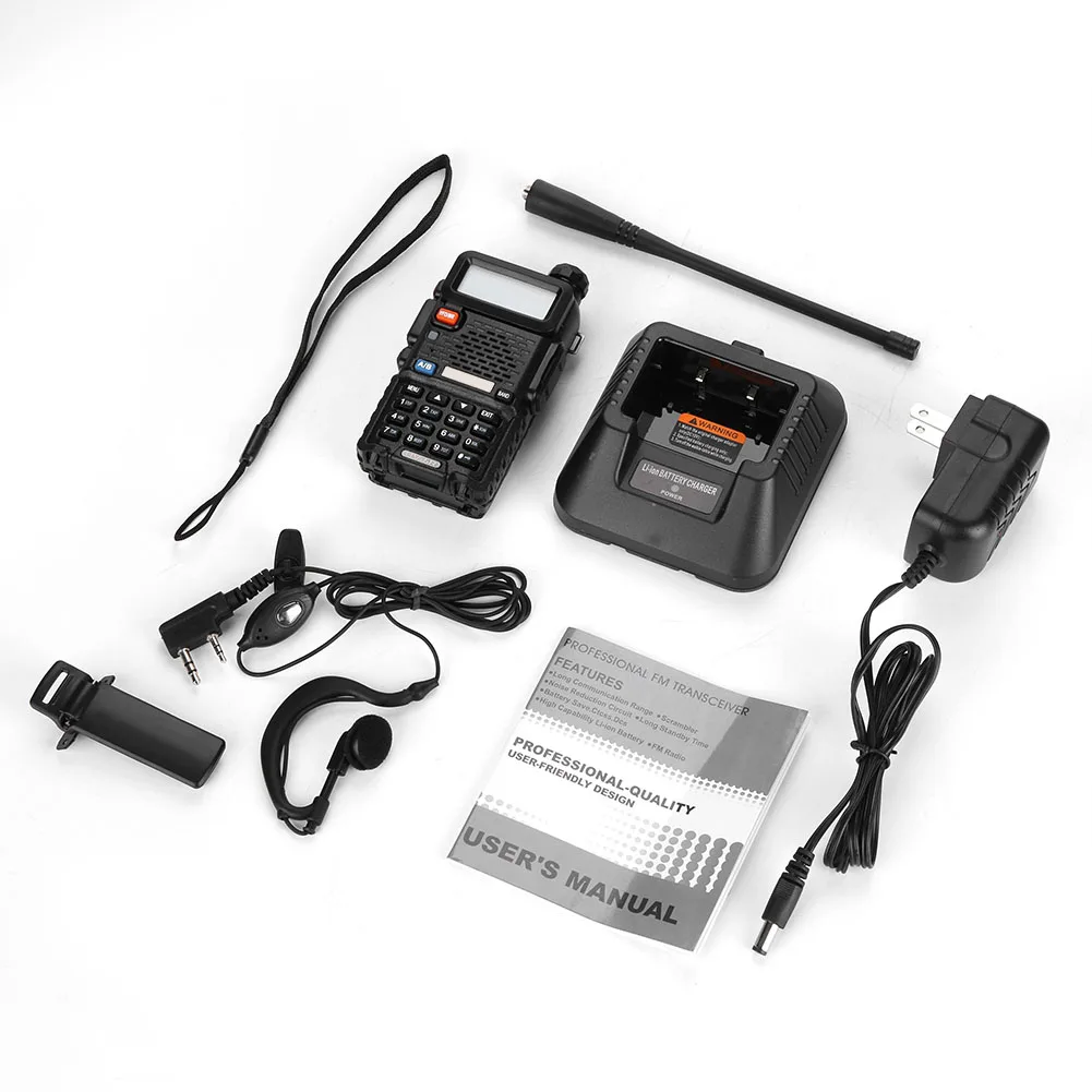 100-240V US UV-5R Walkie Talkie Two Way Radio FM Transceiver Dual-band DTMF VOX Alarm LED
100-240V US UV-5R Walkie Talkie Two Way Radio FM Transceiver Dual-band DTMF VOX Alarm LED