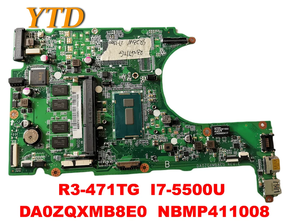 Original for ACER R3-471TG laptop motherboard R3-471TG I7-5500U DA0ZQXMB8E0 NBMP411008 tested good free shipping
Original for ACER R3-471TG laptop motherboard R3-471TG I7-5500U DA0ZQXMB8E0 NBMP411008 tested good free shipping