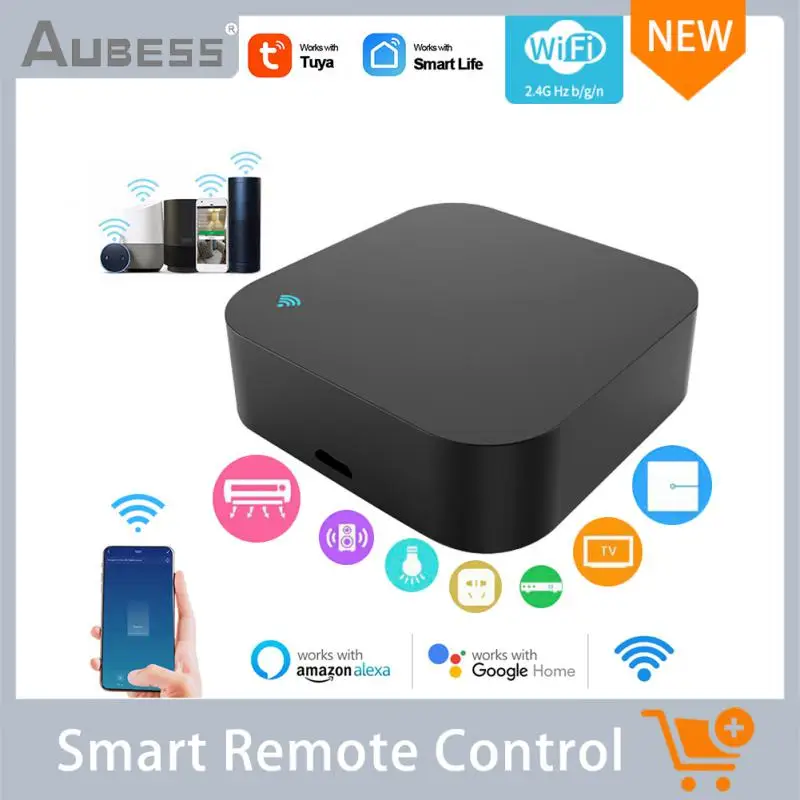 Aubess Smart Wireless WiFi-IR Remote Controller Temperature And Humidity Monitoring Work With Alexa Google Tuya/Smart Life APP
Aubess Smart Wireless WiFi-IR Remote Controller Temperature And Humidity Monitoring Work With Alexa Google Tuya/Smart Life APP
