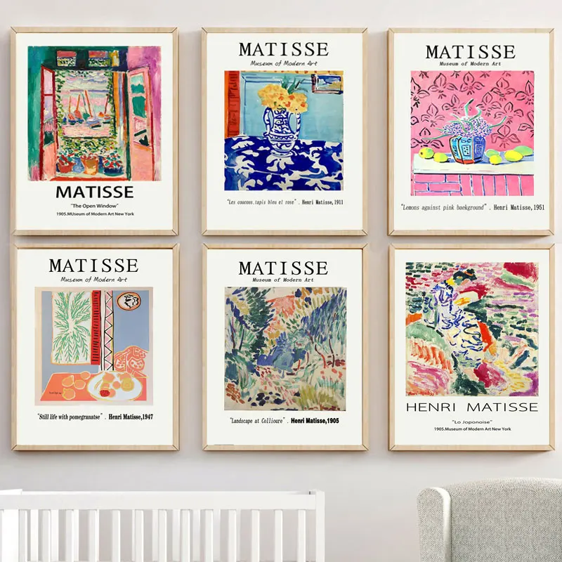 Vintage Henri Matisse Retro Posters Prints Abstract Museum Artwork Wall Art Canvas Painting Pictures for Living Room Home Decor
Vintage Henri Matisse Retro Posters Prints Abstract Museum Artwork Wall Art Canvas Painting Pictures for Living Room Home Decor