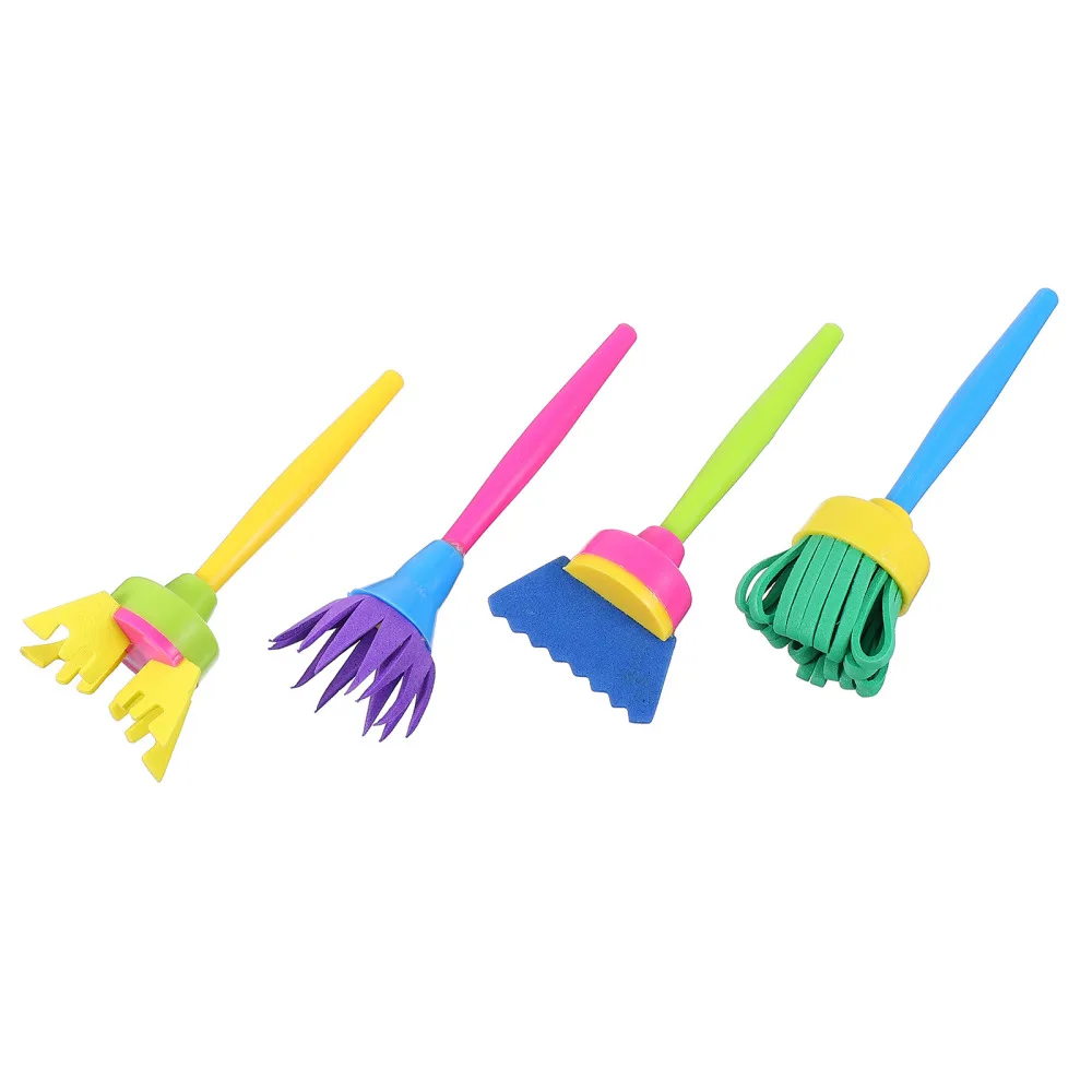 4Pcs Children Art Crafts Sponge Brushes Portable Drawing Tools DIY Art Supplies 
4Pcs Children Art Crafts Sponge Brushes Portable Drawing Tools DIY Art Supplies