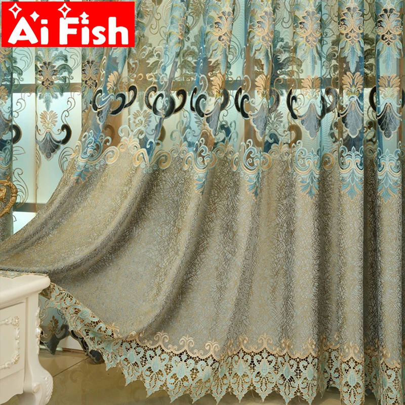 Luxury Semi-Blackout Embroidery Curtains for Living Room Nordic Chenille Velvet Flower green Tulle for Villa Decoration MY499-30
Luxury Semi-Blackout Embroidery Curtains for Living Room Nordic Chenille Velvet Flower green Tulle for Villa Decoration MY499-30