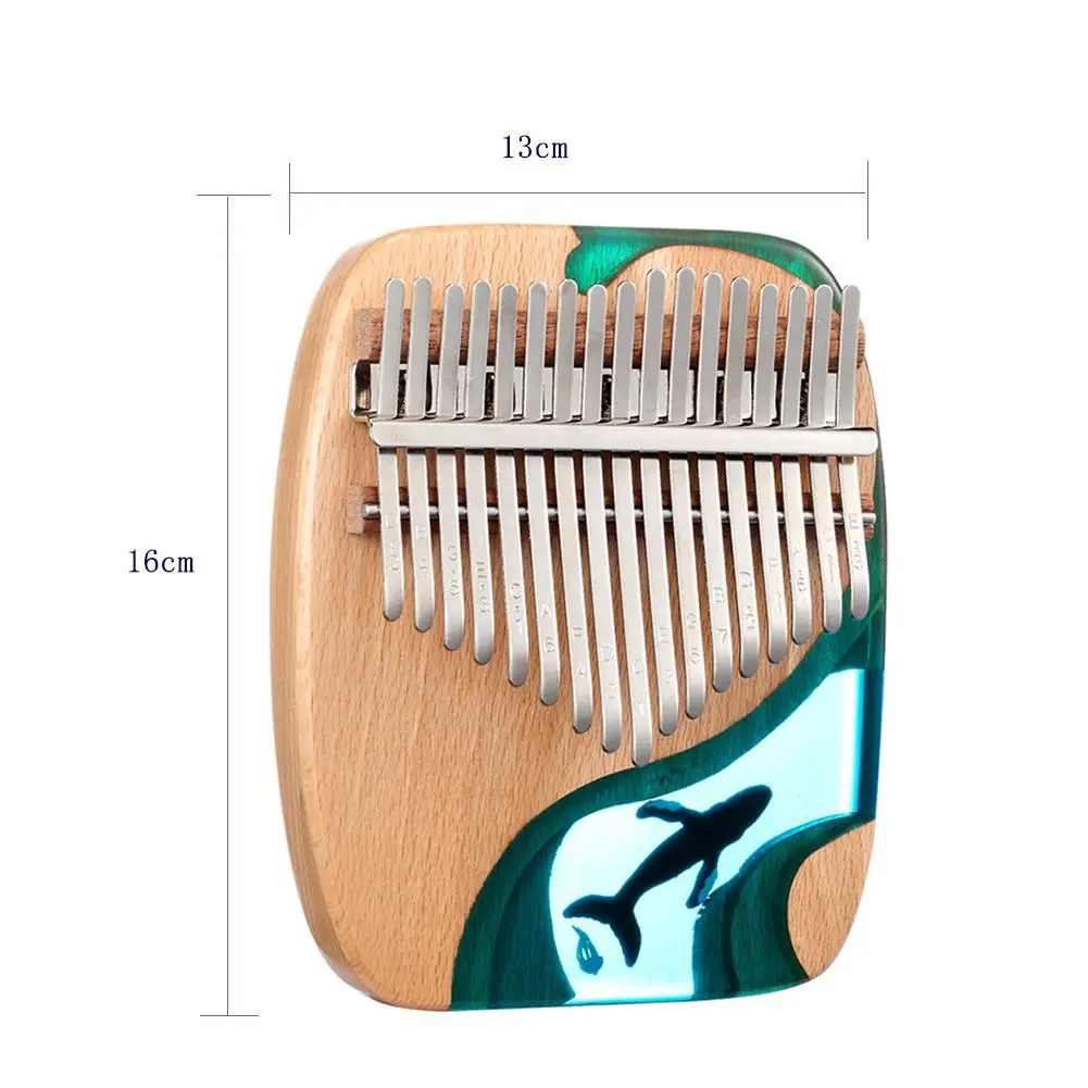Kalimba 17 Key Thumb Piano Solid Beech Epoxy Resin Portable Kalimba Mbira Sanza with Tuning Hammer Keyboard Musical Instrument
Kalimba 17 Key Thumb Piano Solid Beech Epoxy Resin Portable Kalimba Mbira Sanza with Tuning Hammer Keyboard Musical Instrument