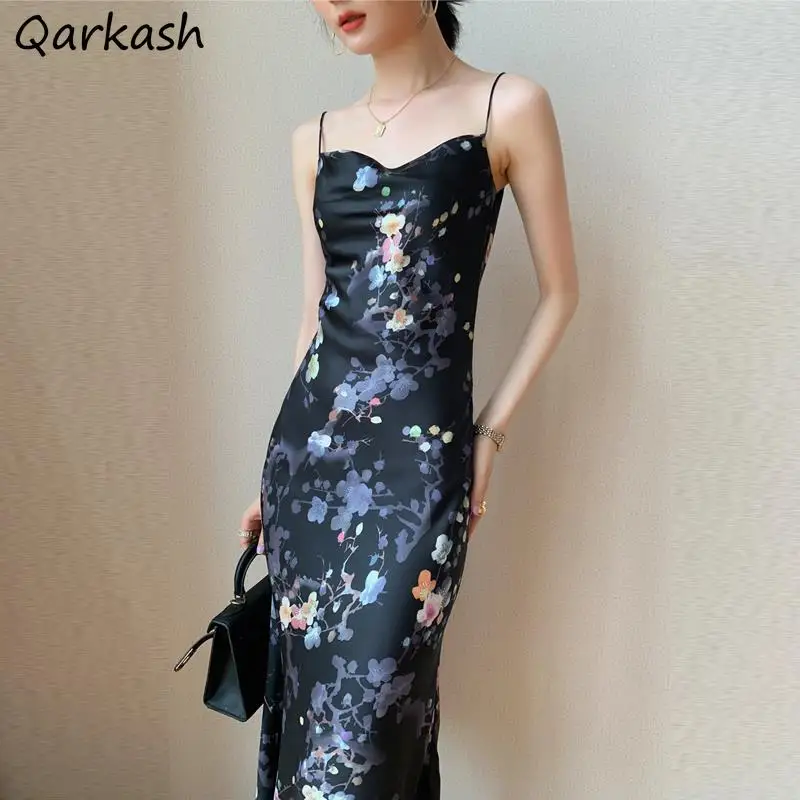 Sleeveless Dress Women Summer Elegant Floral Retro V-neck Tender Design Chinese Style Slim Trumpet Leisure Female Fashion Ins
Sleeveless Dress Women Summer Elegant Floral Retro V-neck Tender Design Chinese Style Slim Trumpet Leisure Female Fashion Ins