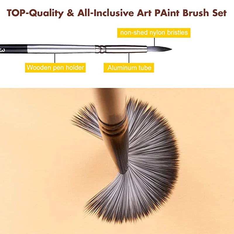 15pcs Paint Brushes Set Different Shapes Brushes Nylon Hair Matte Silver Handles Palette Knife Sponge Canvas Bag Art Supplies
15pcs Paint Brushes Set Different Shapes Brushes Nylon Hair Matte Silver Handles Palette Knife Sponge Canvas Bag Art Supplies
