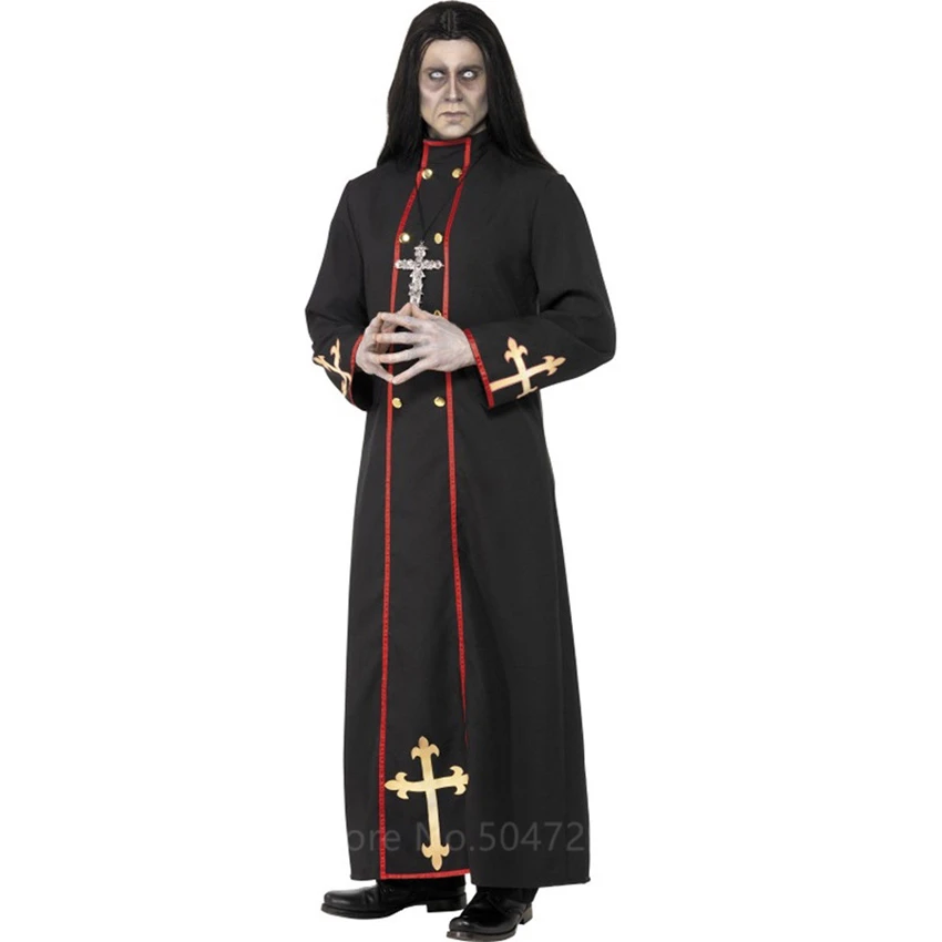 Halloween Costumes for Men Adult Horror Priest Black Robe Cosplay Performance Costume Male Missionary Priest Carnival Party Male
Halloween Costumes for Men Adult Horror Priest Black Robe Cosplay Performance Costume Male Missionary Priest Carnival Party Male
