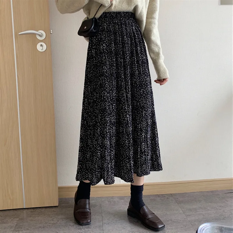 POUNGDUDU 2021 Women Skirts For Girl Pleated Skirt Floral Student Kawaii Chiffon High-Waist Elastic Korean Style Office Lady
POUNGDUDU 2021 Women Skirts For Girl Pleated Skirt Floral Student Kawaii Chiffon High-Waist Elastic Korean Style Office Lady