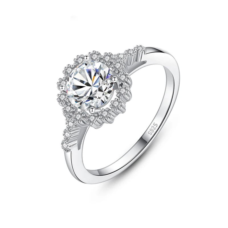 Knobspin Classic 100% 925 Sterling Silver Real 1 Carat D Color Moissanite Engagement Rings For Women Fine Jewelry Wholesale
Knobspin Classic 100% 925 Sterling Silver Real 1 Carat D Color Moissanite Engagement Rings For Women Fine Jewelry Wholesale