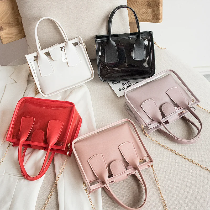 Women BagsPackage Transparent Bag Chain Handbag Flow Dual-purpose Shoulder Messenger Bag Dropshipping Tote Bags For Women
Women BagsPackage Transparent Bag Chain Handbag Flow Dual-purpose Shoulder Messenger Bag Dropshipping Tote Bags For Women