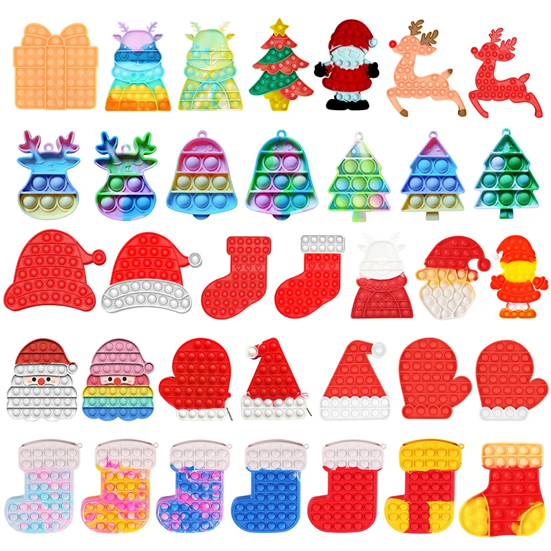 Push Bubble Toys Fingertip Toys Sensory Educational Toys Colorful Squeeze Funny Silicone Toys Christmas Candy Bag Series Toys
Push Bubble Toys Fingertip Toys Sensory Educational Toys Colorful Squeeze Funny Silicone Toys Christmas Candy Bag Series Toys
