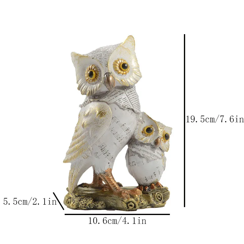 VILEAD Resin Retro Owl Statue Nordic Creative Animal Figurines home decor Crafts Office Ornaments Living Room Desktop Decoration
VILEAD Resin Retro Owl Statue Nordic Creative Animal Figurines home decor Crafts Office Ornaments Living Room Desktop Decoration