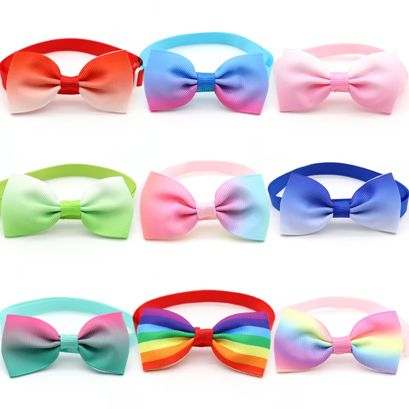 50 Pcs Rainbow Bowknot Puppy Dog Bowties For Small Medium Dog Adjustable Puppy Pet Dog Bow Tie Pet Grooming Dog Accessories
50 Pcs Rainbow Bowknot Puppy Dog Bowties For Small Medium Dog Adjustable Puppy Pet Dog Bow Tie Pet Grooming Dog Accessories