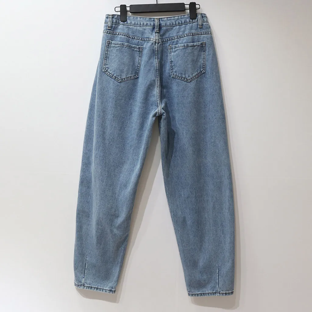 Blue Harem Jeans Loose Mom Jeans Fashion High Waist Streetwear Boyfriends Washed Denim Long Trousers Bottoms Slouchy Jeans Femme
Blue Harem Jeans Loose Mom Jeans Fashion High Waist Streetwear Boyfriends Washed Denim Long Trousers Bottoms Slouchy Jeans Femme