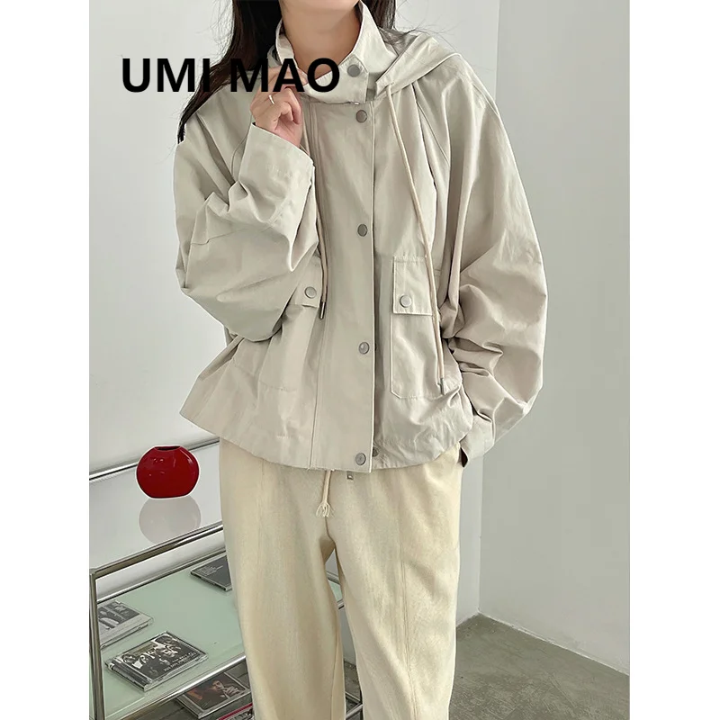 Женская куртка с капюшоном UMI MAO, свободная ветровка в Корейском стиле, в японском стиле, Y2K, Осень-зима 2021
Женская куртка с капюшоном UMI MAO, свободная ветровка в Корейском стиле, в японском стиле, Y2K, Осень-зима 2021