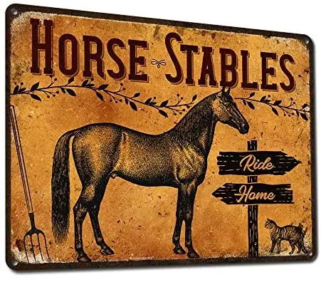 Horse Stables 9x12 Inch Metal Sign, Barn, Stall, Equestrian Theme Home Wall Decor, Horse Lover, Rider, Trainer
Horse Stables 9x12 Inch Metal Sign, Barn, Stall, Equestrian Theme Home Wall Decor, Horse Lover, Rider, Trainer