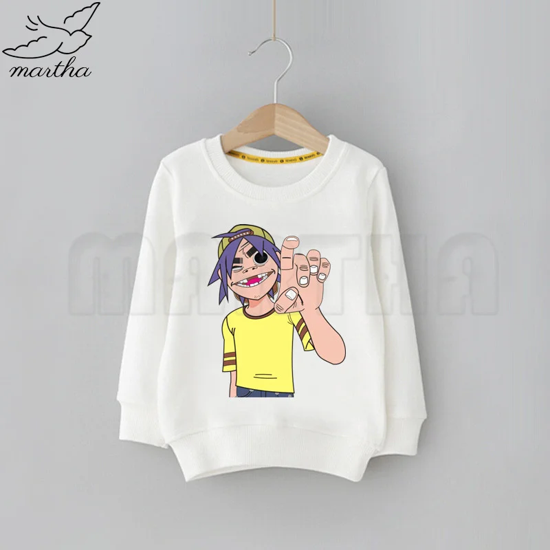 Gorillaz Rock Band ChakaKhan Noodle Murdoc Russel T-shirt Kawaii Cartoon Children Hoodie Cute Baby Cartoon Hoodies
Gorillaz Rock Band ChakaKhan Noodle Murdoc Russel T-shirt Kawaii Cartoon Children Hoodie Cute Baby Cartoon Hoodies