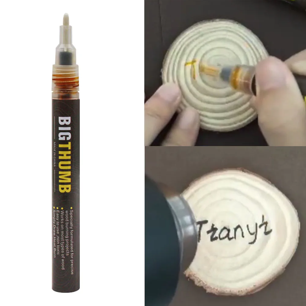 Chemical Woodburning Pen Fine Tip Burner Tool Easy Use Pokerwork Pyrography Safe For DIY Projects Fast Scorch Marker Arts Crafts
Chemical Woodburning Pen Fine Tip Burner Tool Easy Use Pokerwork Pyrography Safe For DIY Projects Fast Scorch Marker Arts Crafts