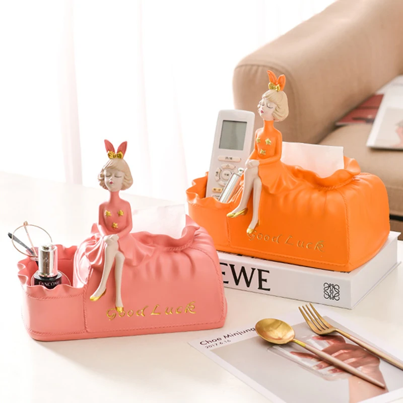 Bubble Girl Tissue Box Nordic Style Resin Statues Living Room Coffee Table Storage Box Home Office Decoration A1 
Bubble Girl Tissue Box Nordic Style Resin Statues Living Room Coffee Table Storage Box Home Office Decoration A1