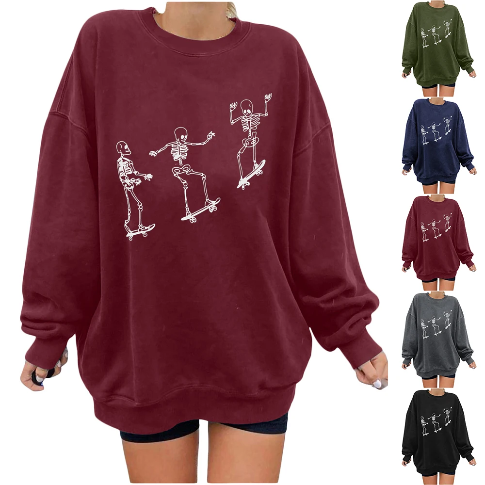 Fashion Womens Crew Neck Long Sleeve Loose Sweater Pullover Sweatshirt Plus Size Ladies Casual Printed Tops Wear Clothes
Fashion Womens Crew Neck Long Sleeve Loose Sweater Pullover Sweatshirt Plus Size Ladies Casual Printed Tops Wear Clothes