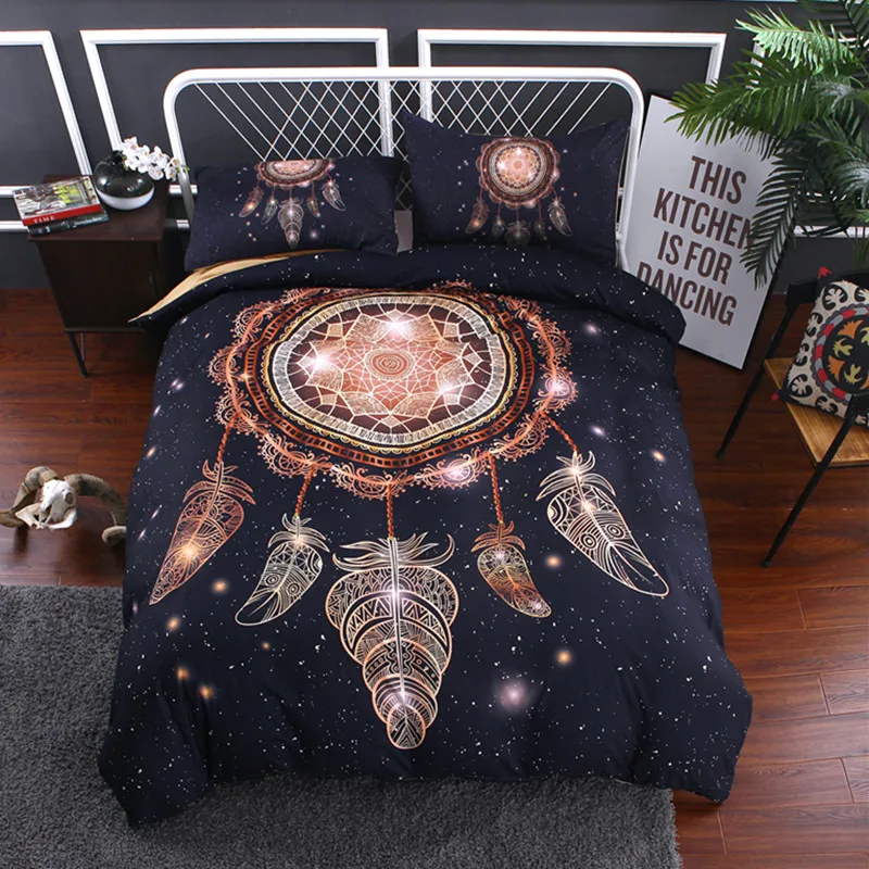 Boho Galaxy Dream Catcher bedding sets queen size black Bohemian duvet cover set with pillowcase bedline Home textile
Boho Galaxy Dream Catcher bedding sets queen size black Bohemian duvet cover set with pillowcase bedline Home textile