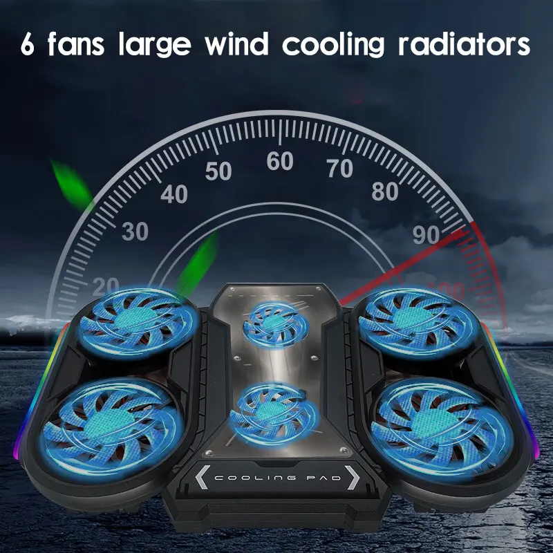 Laptop radiator Air cooler 12-19 inche Cooler with6 Fans color Led light Base mute Cooling Pad Notebook Stand Bracket rx 570 470
Laptop radiator Air cooler 12-19 inche Cooler with6 Fans color Led light Base mute Cooling Pad Notebook Stand Bracket rx 570 470