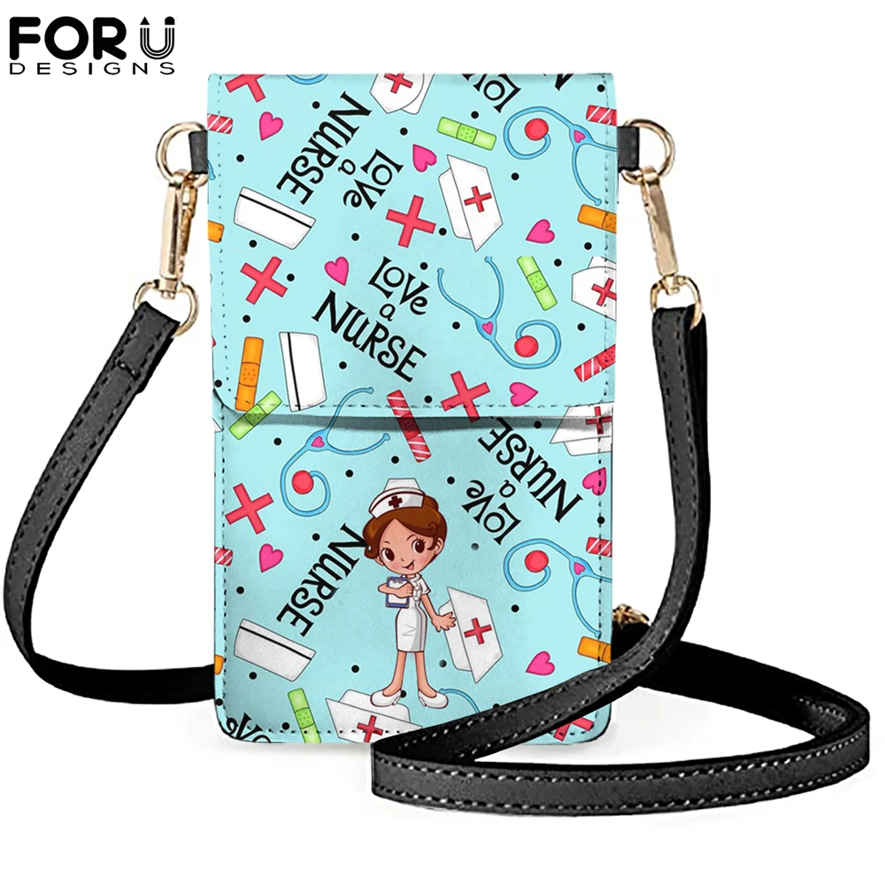 FORUDESIGNS Women Leather Shoulder Bags Cartoon Nurse Girl Print Female Crossbody Bags Girl Multi-functional Handbag Phone Purse
FORUDESIGNS Women Leather Shoulder Bags Cartoon Nurse Girl Print Female Crossbody Bags Girl Multi-functional Handbag Phone Purse