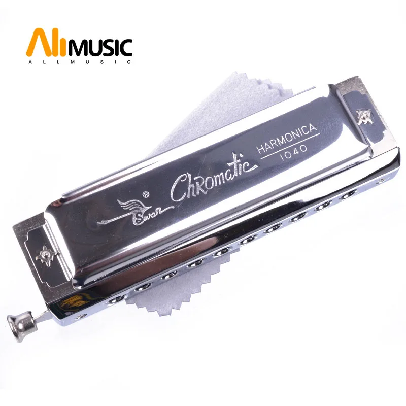 Harmonica SWAN Chromatic Blues Harmonica C Key w/ 10 Holes 40 Tone NEW 
Harmonica SWAN Chromatic Blues Harmonica C Key w/ 10 Holes 40 Tone NEW