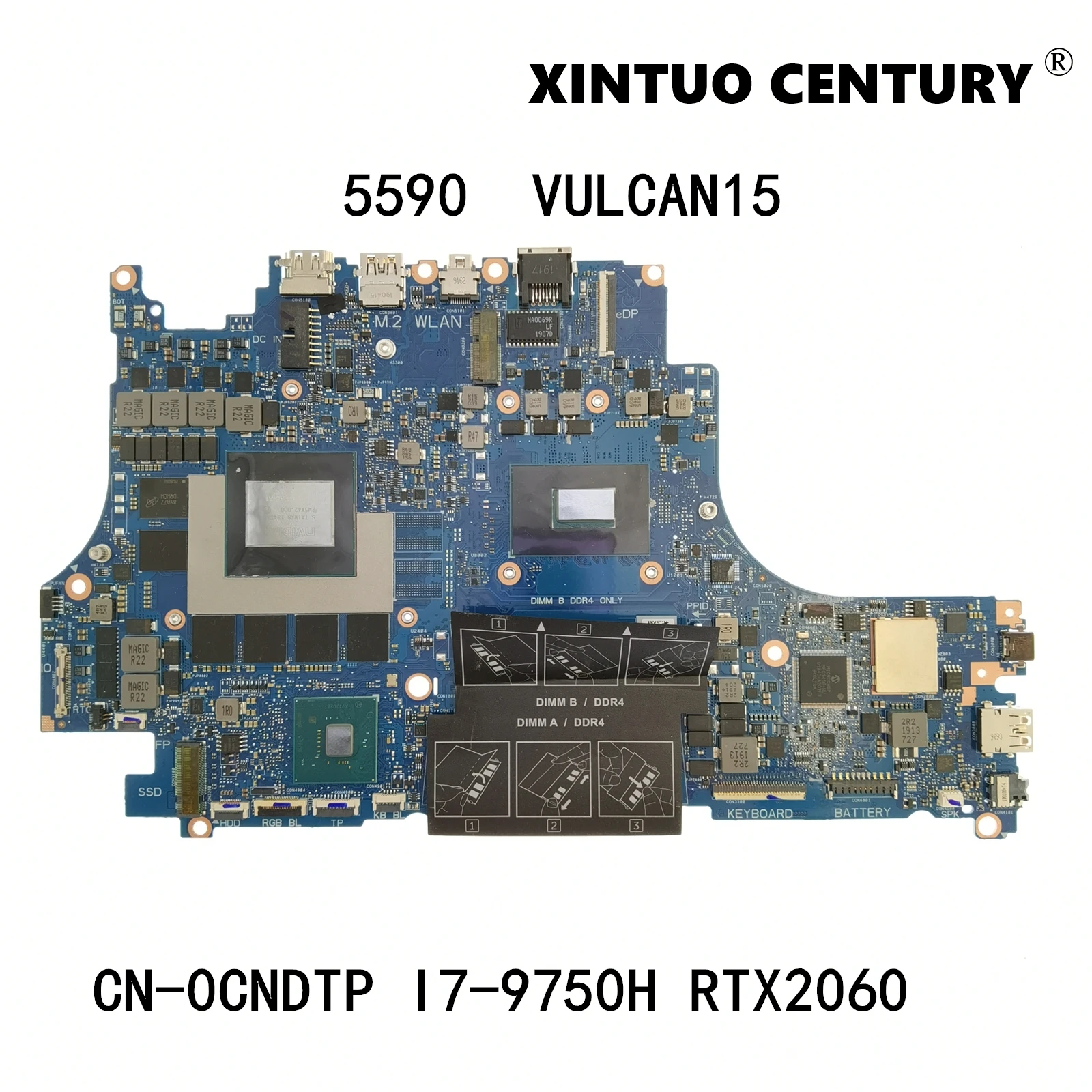 CN-0CNDTP 0CNDTP для Dell 5590 материнской платы ноутбука VULCAN15 с SRF6U I7-9750H Процессор N18E-G1-KC-A1 RTX2060 100% проверка прошла успешно
CN-0CNDTP 0CNDTP для Dell 5590 материнской платы ноутбука VULCAN15 с SRF6U I7-9750H Процессор N18E-G1-KC-A1 RTX2060 100% проверка прошла успешно