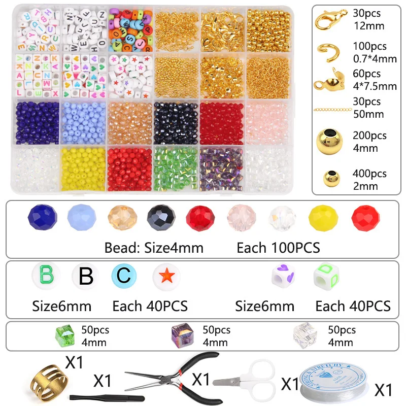 Crystal Glass Seed Beads Box Set with Tool Kit Jewelry Seedbeads Kit For DIY Jewelry Making Supplies Scissors Craft Accessories
Crystal Glass Seed Beads Box Set with Tool Kit Jewelry Seedbeads Kit For DIY Jewelry Making Supplies Scissors Craft Accessories