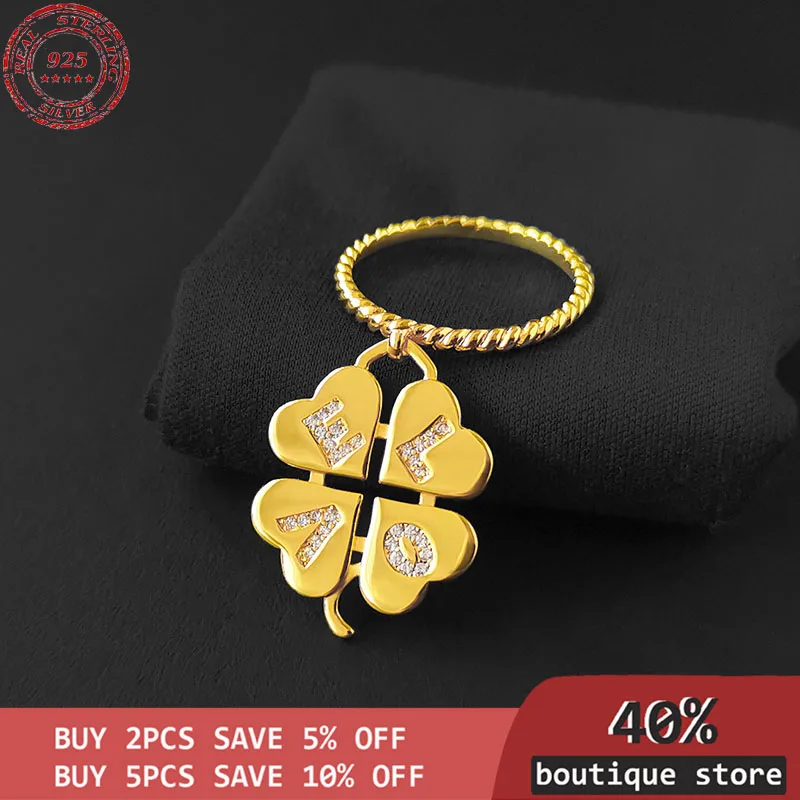 S925 silver sterling four-leaf clover woman's ring new blue lake love clover ring will see simple Monaco brand jewelry
S925 silver sterling four-leaf clover woman's ring new blue lake love clover ring will see simple Monaco brand jewelry
