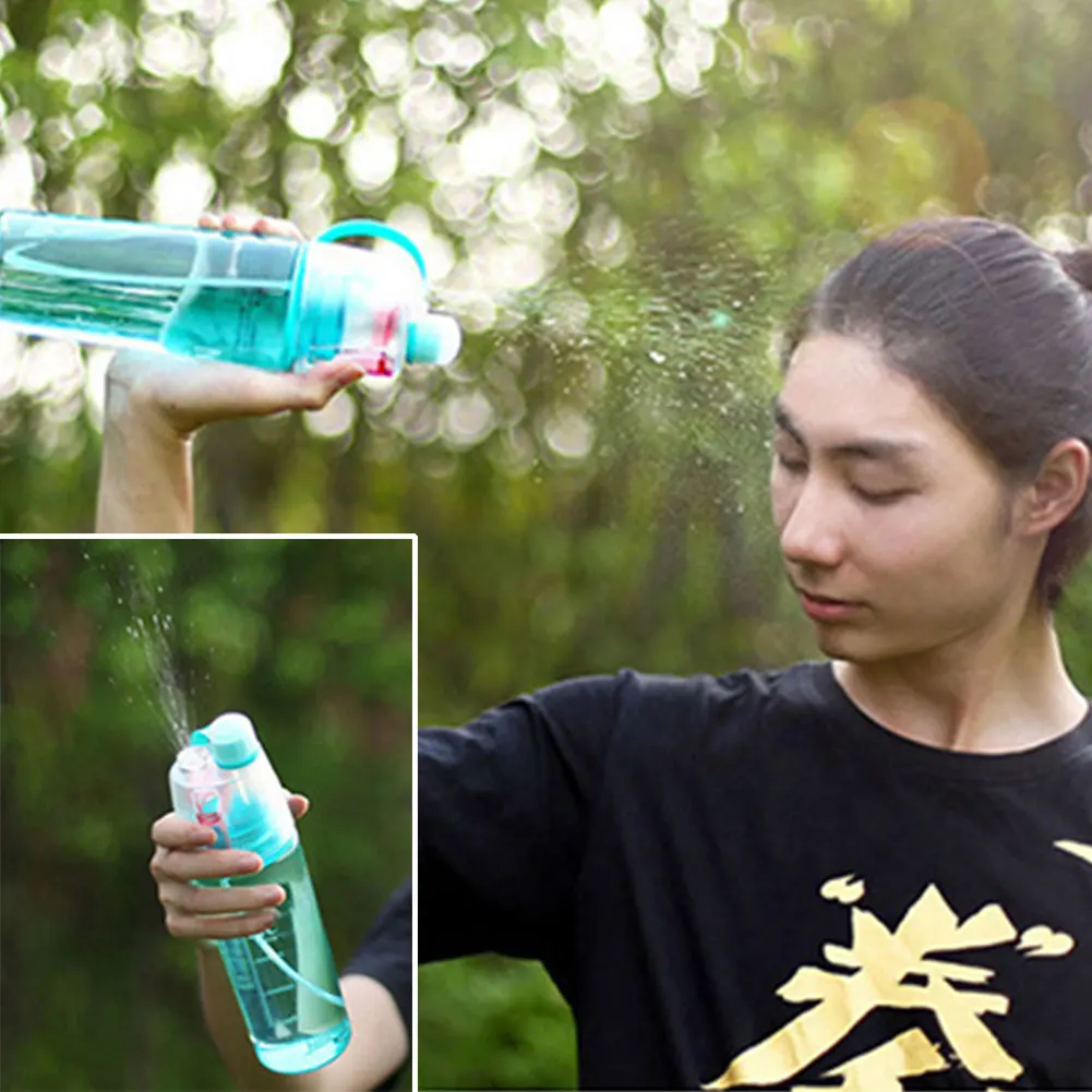 600ml Sports Water Bottle Drinking and Spraying Misting Sports Bottles for Cycling Fitness Camping Hiking Outdoor
600ml Sports Water Bottle Drinking and Spraying Misting Sports Bottles for Cycling Fitness Camping Hiking Outdoor
