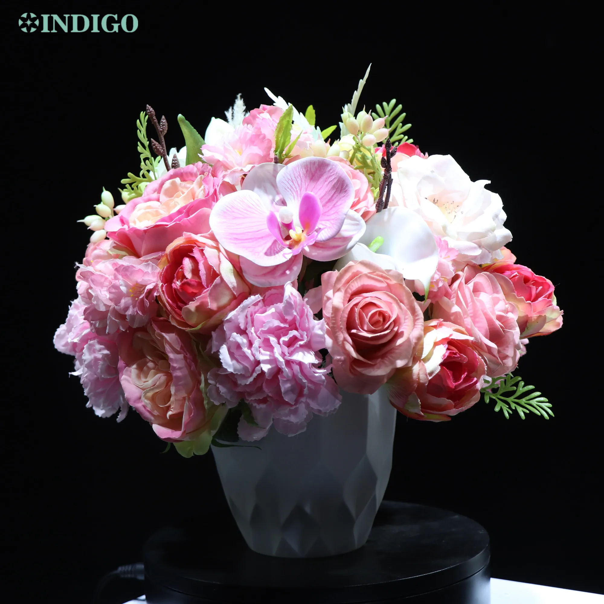 1 Set Pink Rose With Plastic Vase Cymbidium Bonsai Flower Arrangement Gift Unique Design Bouquet Artificial Flower Party Event
1 Set Pink Rose With Plastic Vase Cymbidium Bonsai Flower Arrangement Gift Unique Design Bouquet Artificial Flower Party Event