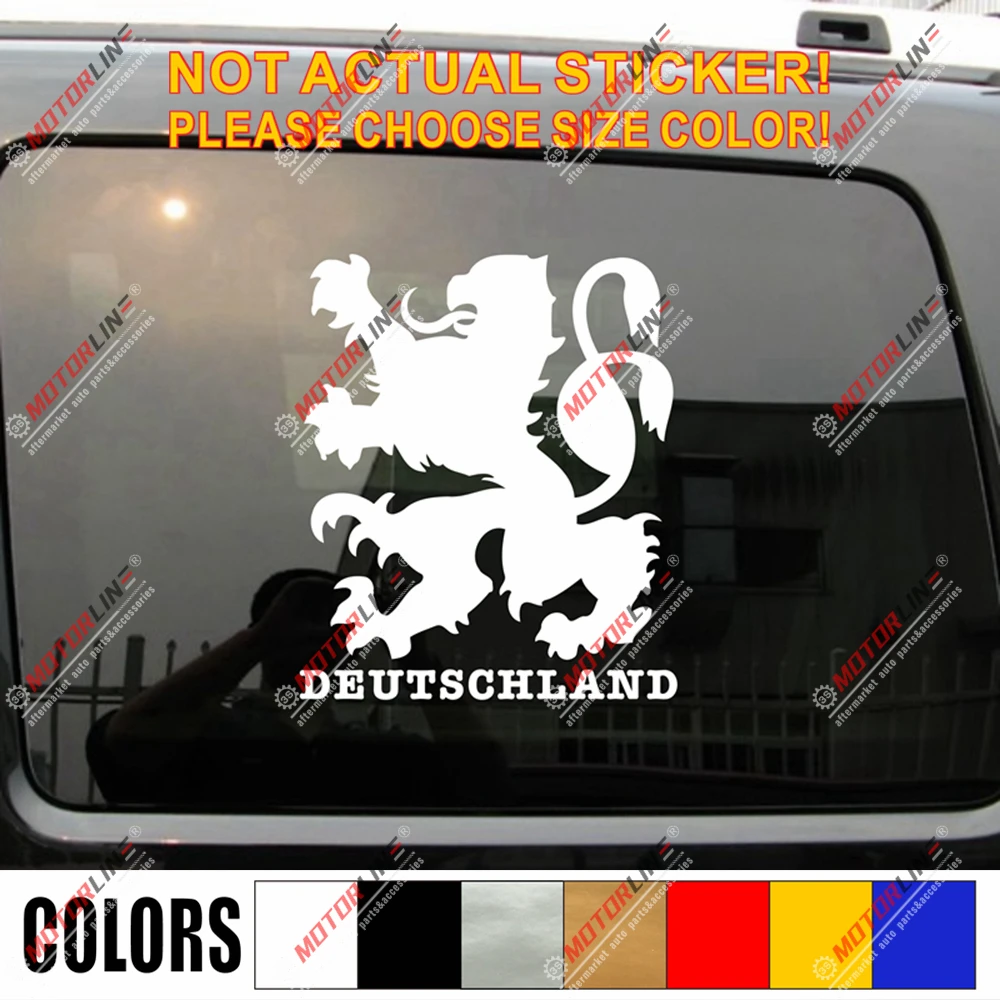 Deutschland German Lion Crest Germany Decal Sticker Car Vinyl pick size color 
Deutschland German Lion Crest Germany Decal Sticker Car Vinyl pick size color
