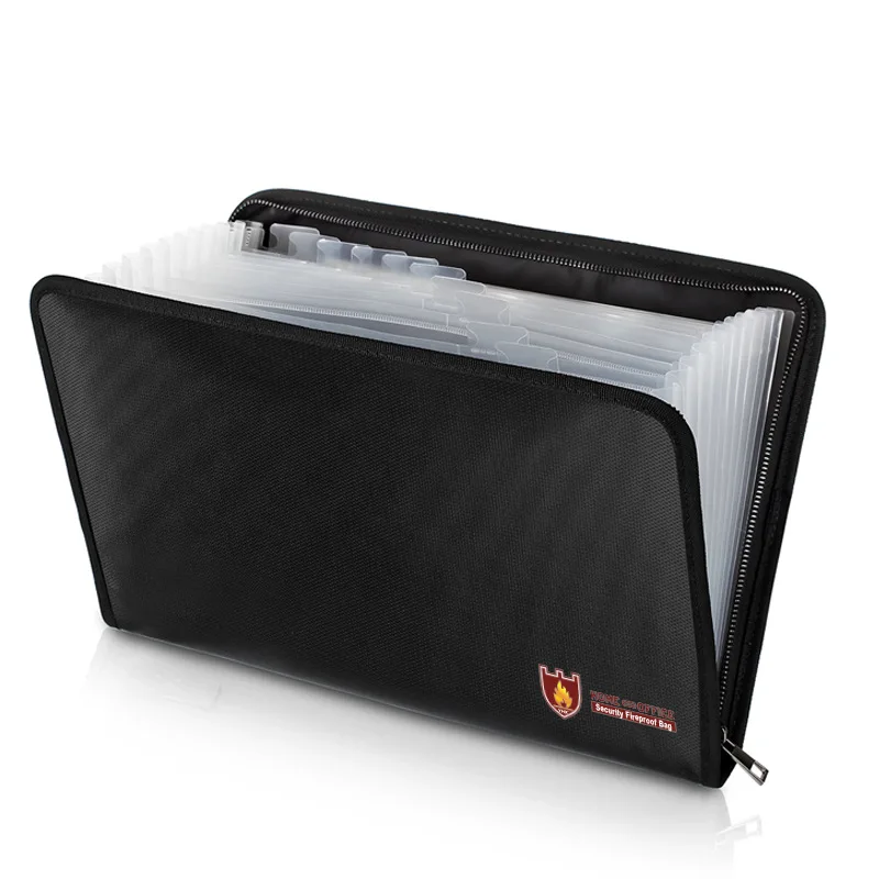 Fireproof Document Bag 12 Pockets Waterproof Fire Resistant Safe Envelope for Cash Passport NK-Shopping
Fireproof Document Bag 12 Pockets Waterproof Fire Resistant Safe Envelope for Cash Passport NK-Shopping