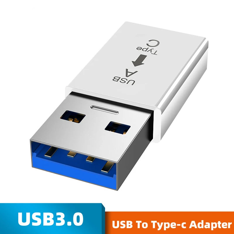 

1 Pc Type-C To USB 3.0A Adapter Typc-c Converter Security And Stability Easy To Use For Smartphones Tablets Laptops