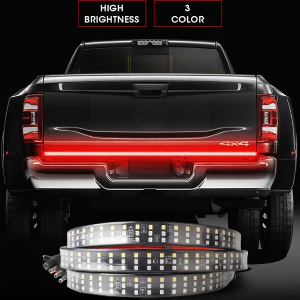 60" Truck Tailgate LED Strip Light Bar Triple Row 5-Function Brake Reverse With For Jeep Pickup Signal Turn SUV P7O2
60" Truck Tailgate LED Strip Light Bar Triple Row 5-Function Brake Reverse With For Jeep Pickup Signal Turn SUV P7O2