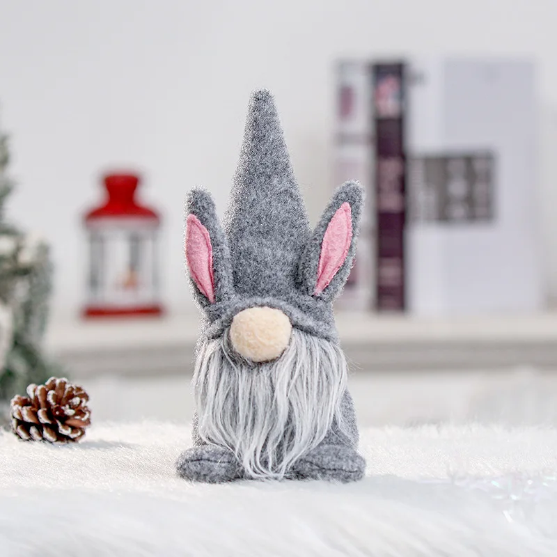 Easter Bunny Gnome Car Decoration Faceless Doll Plush Dwarf Standing Post Car Accessories Interior Accesorio Coche Ornaments 
Easter Bunny Gnome Car Decoration Faceless Doll Plush Dwarf Standing Post Car Accessories Interior Accesorio Coche Ornaments