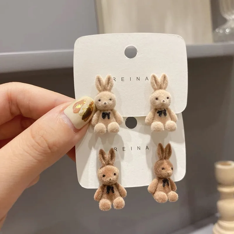 Korean Mini Earrings Rabbit Ear Studs Cartoon Girl Earring Plush Ear Jewelry Accessories Simple Chic Girls Gift Earrings CUTE
Korean Mini Earrings Rabbit Ear Studs Cartoon Girl Earring Plush Ear Jewelry Accessories Simple Chic Girls Gift Earrings CUTE