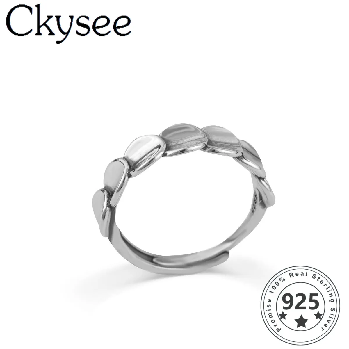 Ckysee Korea 925 Sterling Silver Rings Fashion New Design Ring Closed Adjustable Rings For Woman Original Fine Jewelry
Ckysee Korea 925 Sterling Silver Rings Fashion New Design Ring Closed Adjustable Rings For Woman Original Fine Jewelry