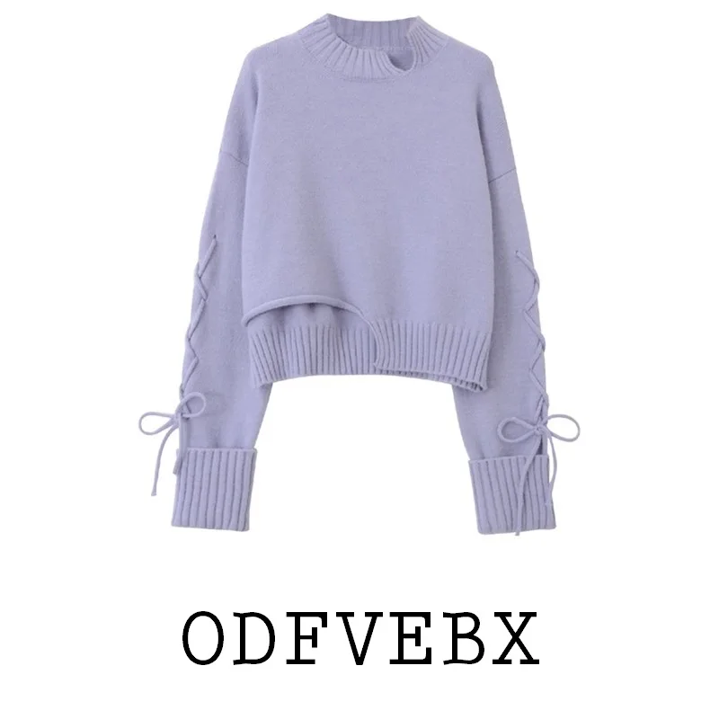 Women Knitted Sweater Pullover Design Sense Half High Collar Sweaters Cotton Bow Sweet Tops Korean College Style Women Jumper
Women Knitted Sweater Pullover Design Sense Half High Collar Sweaters Cotton Bow Sweet Tops Korean College Style Women Jumper