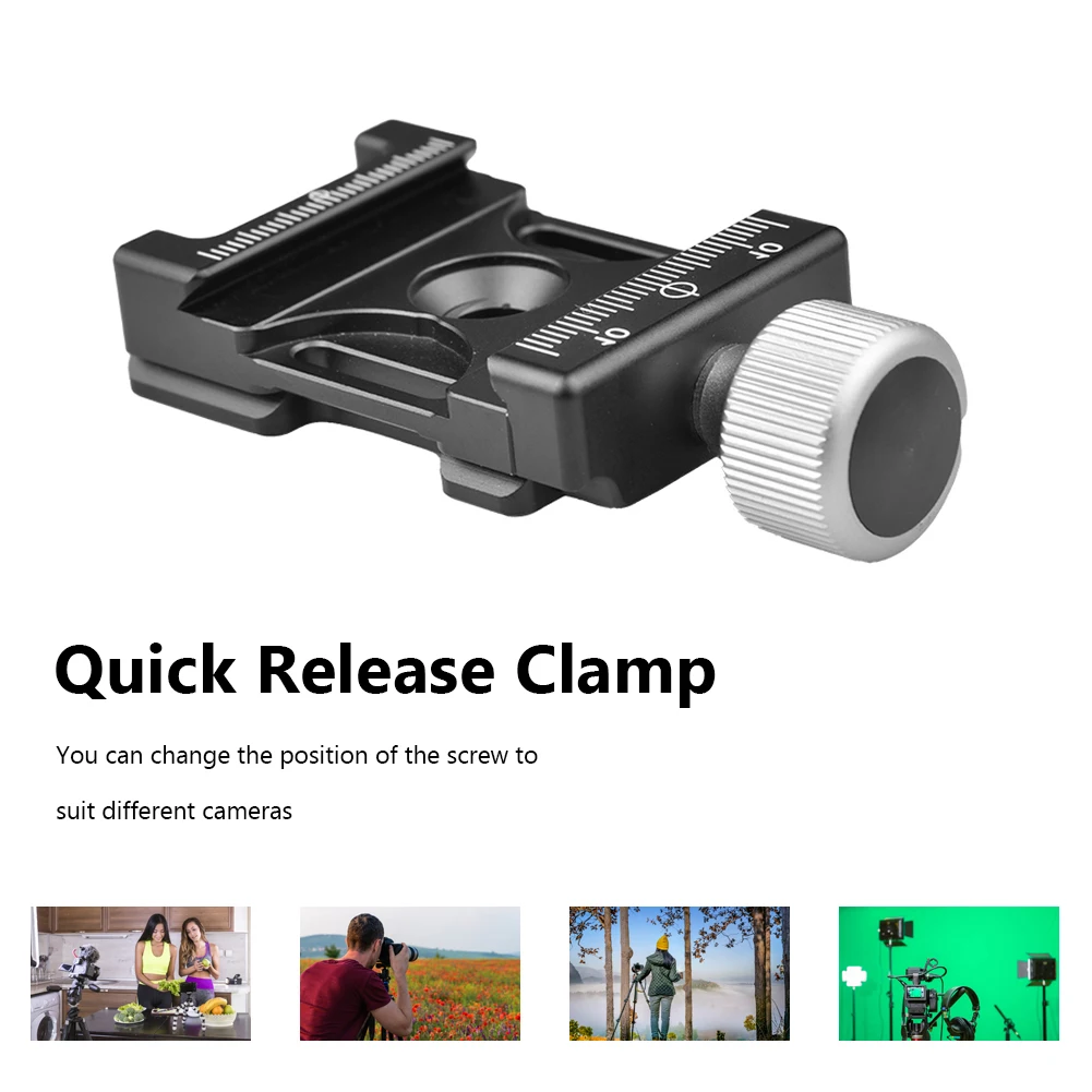 Plate Clamp Slider Mount Adapter Aluminum Screw Knob Plate Clamp for Arca Swiss Plate Tripod Head Monohead
Plate Clamp Slider Mount Adapter Aluminum Screw Knob Plate Clamp for Arca Swiss Plate Tripod Head Monohead