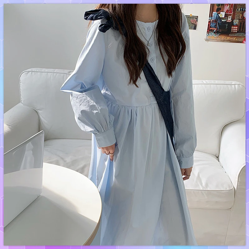 Women's Dress Korean Sweet Fresh Lady Midi Long Sleeve Popular All-Match Leisure Stylish Apricot Classy Pretty Teens Daily
Women's Dress Korean Sweet Fresh Lady Midi Long Sleeve Popular All-Match Leisure Stylish Apricot Classy Pretty Teens Daily