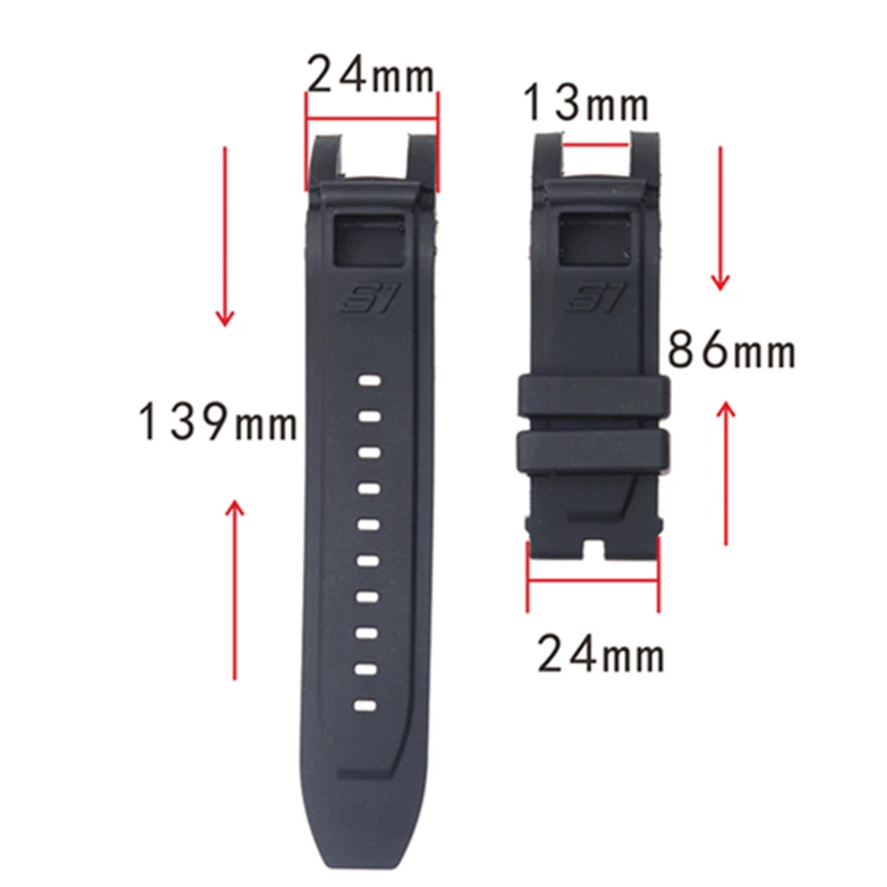 24mm silicone watch strap for Invicta S1 watch black blue watchbands bracelet belt comfortable and waterproof Accessories
24mm silicone watch strap for Invicta S1 watch black blue watchbands bracelet belt comfortable and waterproof Accessories