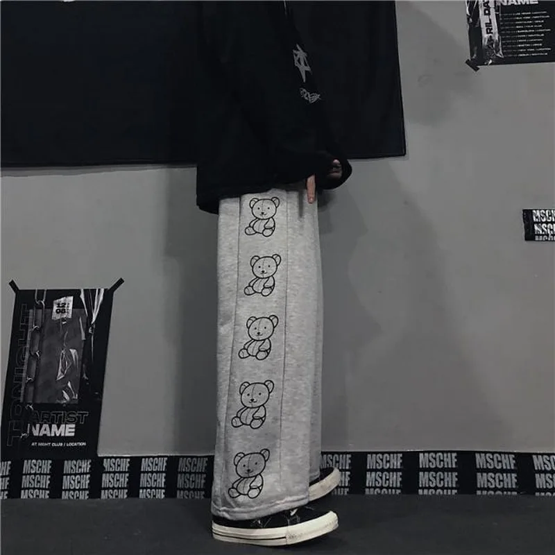 HOUZHOU Cartoon Print White Wide Pants Baggy Korean Style Trousers Women Streetwear Spring Fashion Streetwear Sweatpants Women
HOUZHOU Cartoon Print White Wide Pants Baggy Korean Style Trousers Women Streetwear Spring Fashion Streetwear Sweatpants Women