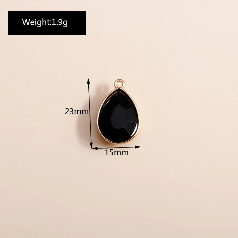 8pcs 15*23mm Black Crystal Pendants Charms for Earrings Keychains DIY Supplies Alloy Water Drop Charms Jewelry Findings Crafting
8pcs 15*23mm Black Crystal Pendants Charms for Earrings Keychains DIY Supplies Alloy Water Drop Charms Jewelry Findings Crafting