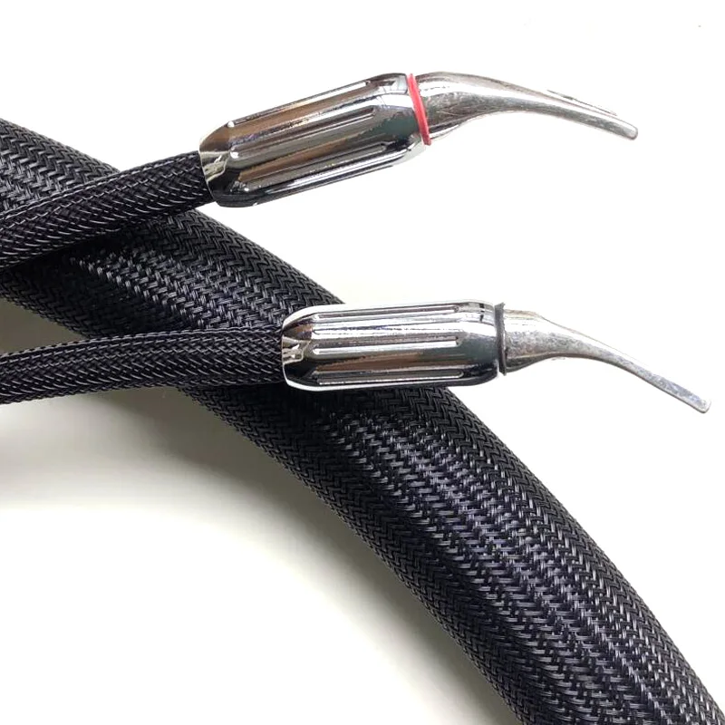 

Hifi One pair Kharma Speaker Cable KIC GR 1C Top HIFI loundspeaker cables with spade plug audio AMP CD player Speaker cable