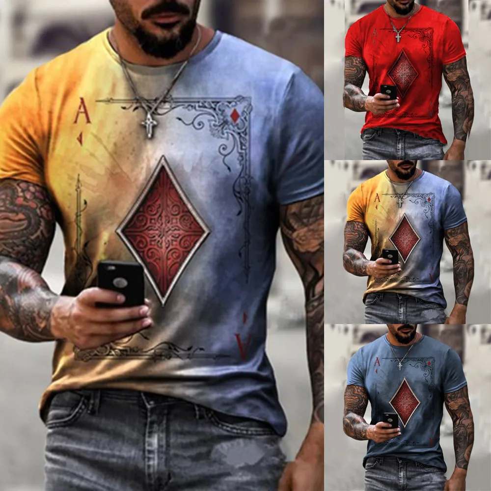 Mens 3D Printed Crew Neck Tees Tops Short Sleeve Casual T-Shirt Sport Muscle Summer Street Fashion Loose Slim Tee Man
Mens 3D Printed Crew Neck Tees Tops Short Sleeve Casual T-Shirt Sport Muscle Summer Street Fashion Loose Slim Tee Man
