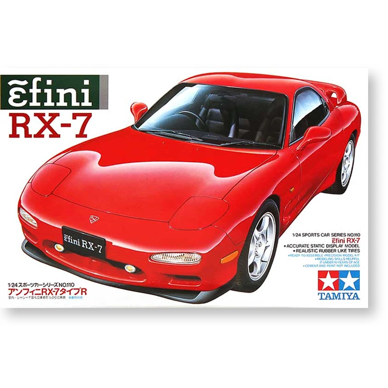Tamiya 24110 1/24 масштабная модель спортивного автомобиля Комплект eghi RX-7 FD-3S
Tamiya 24110 1/24 масштабная модель спортивного автомобиля Комплект eghi RX-7 FD-3S