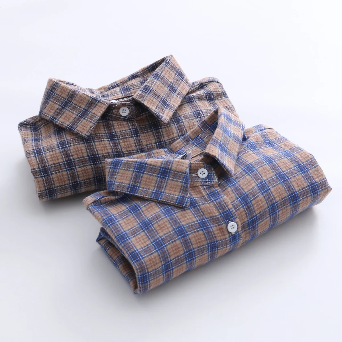 Korean Style Women Spring Casual Sanding Checked Tops Plaid Shirts Blouses Cotton Long Sleeve Turn Collar Button Up Shirt
Korean Style Women Spring Casual Sanding Checked Tops Plaid Shirts Blouses Cotton Long Sleeve Turn Collar Button Up Shirt